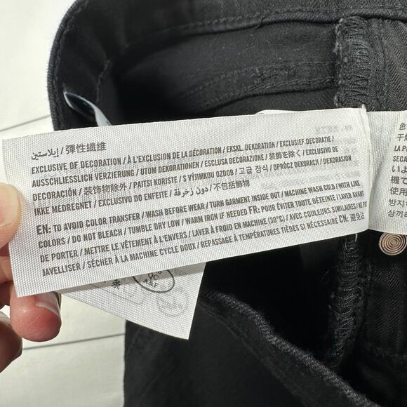 Abercrombie & Fitch Jeans Womens 28 Black 90s Straight Ultra High Rise Solid - Picture 6 of 12